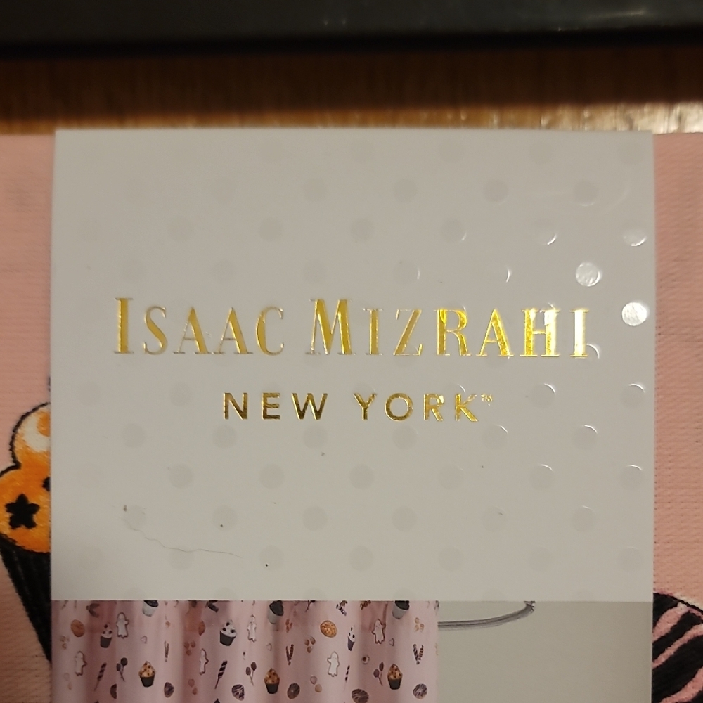 Isaac Mizrahi Pink Candy Design Shower Curtain - Picture 2 of 4